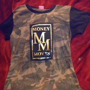 Money Moves Gold Trim Camo Victorious Shirt